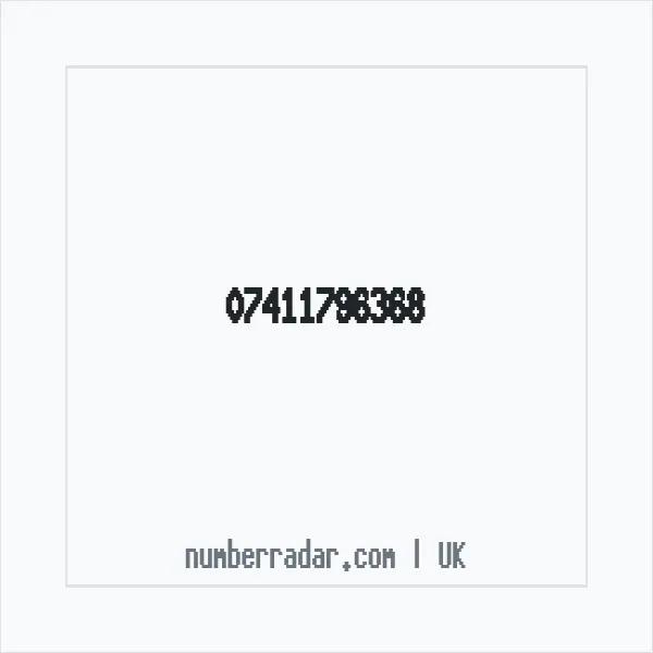 Reverse number check for +44 7411 796368 — who called me?