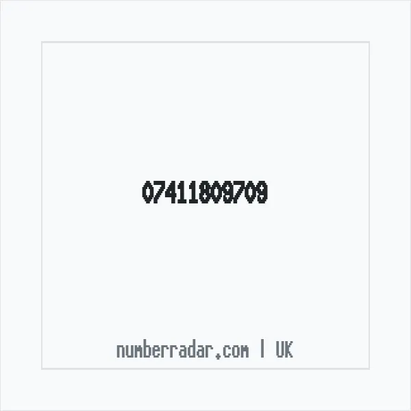 Reverse number check for +44 7411 809709 — who called me?
