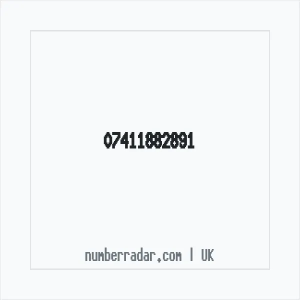 Reverse number check for +44 7411 882891 — who called me?