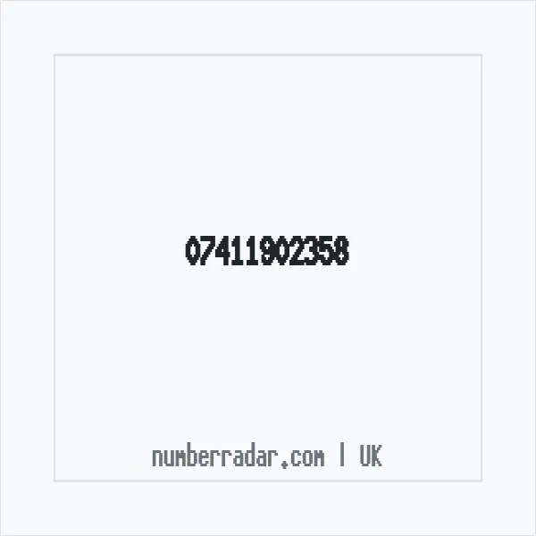 Reverse number check for +44 7411 902358 — who called me?