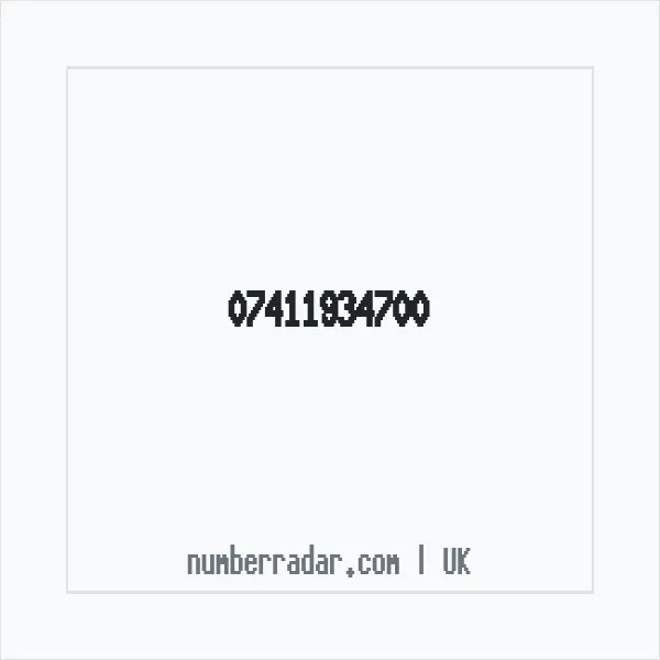 Reverse number check for +44 7411 934700 — who called me?