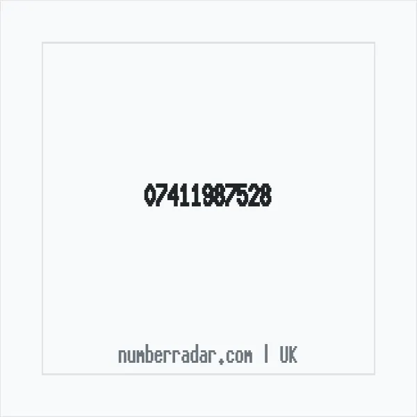 Reverse number check for +44 7411 987528 — who called me?