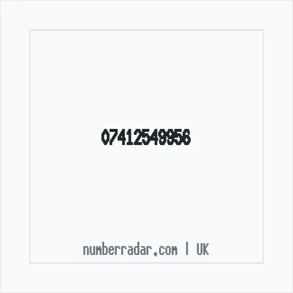 Reverse number check for +44 7412 549956 — who called me?