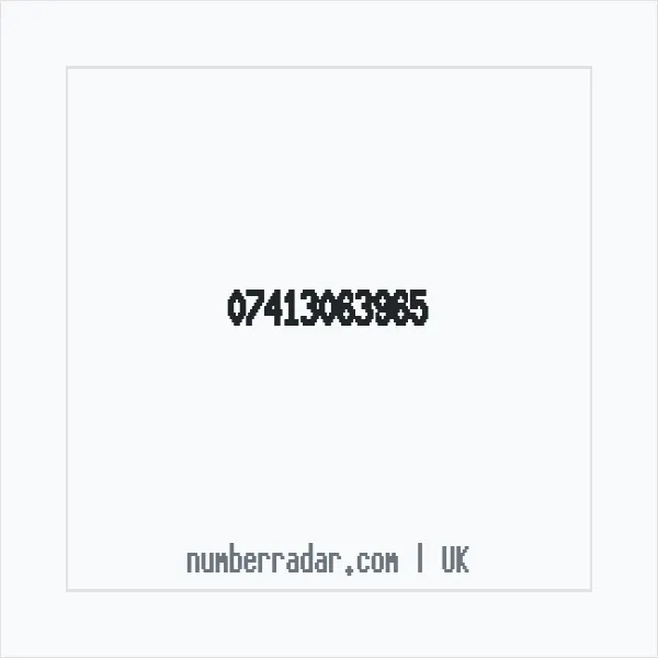 Reverse number check for +44 7413 063965 — who called me?