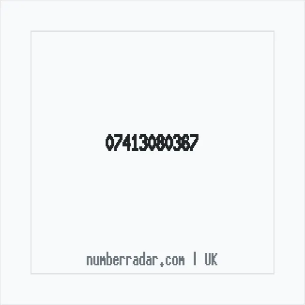 Reverse number check for +44 7413 080367 — who called me?