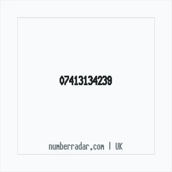 Reverse number check for +44 7413 134239 — who called me?