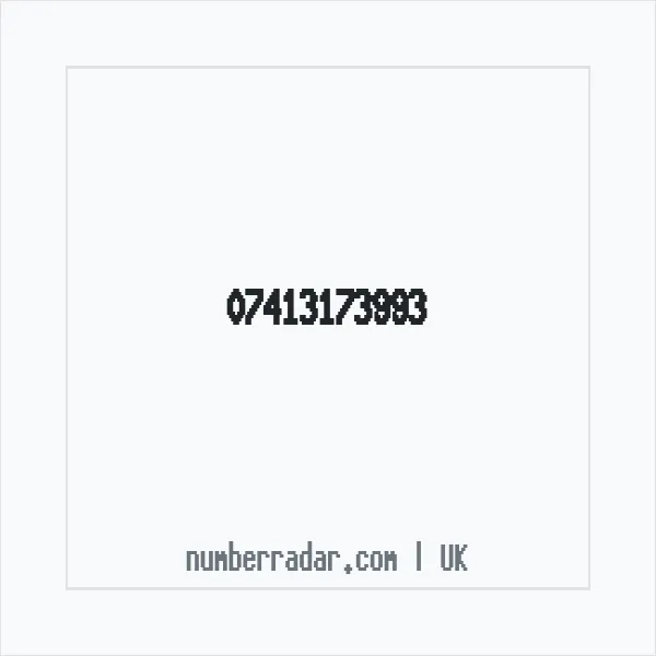 Reverse number check for +44 7413 173993 — who called me?
