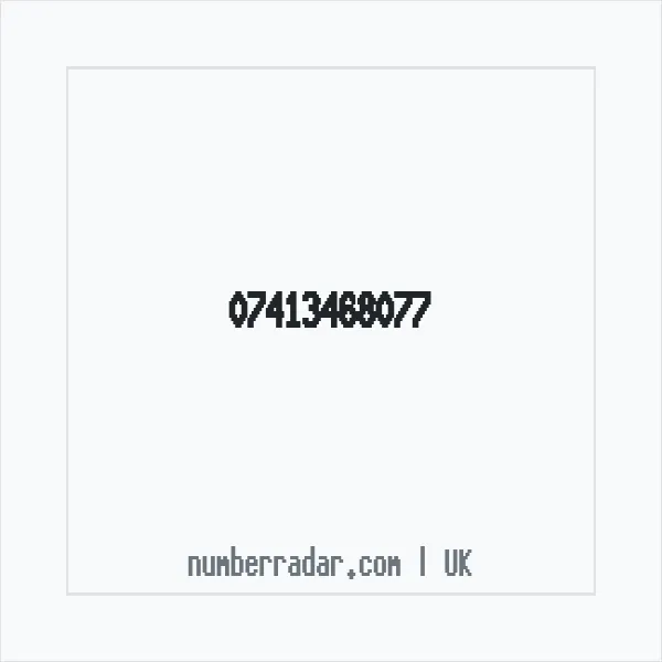 Reverse number check for +44 7413 468077 — who called me?