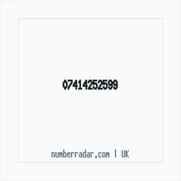 Reverse number check for +44 7414 252599 — who called me?