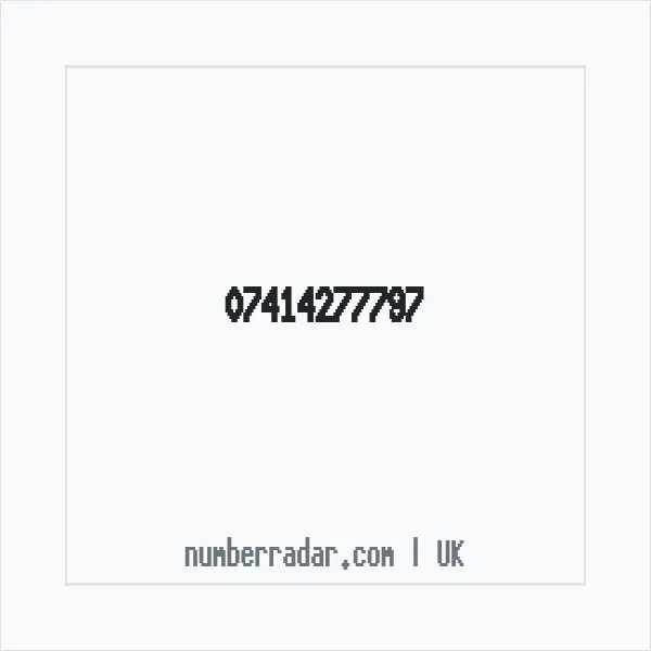 Reverse number check for +44 7414 277797 — who called me?