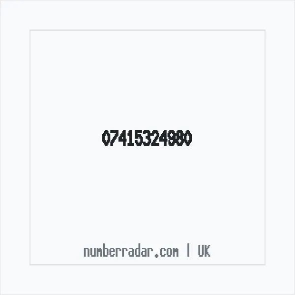 Reverse number check for +44 7415 324980 — who called me?