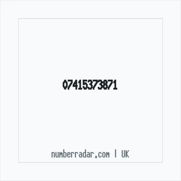 Reverse number check for +44 7415 373871 — who called me?