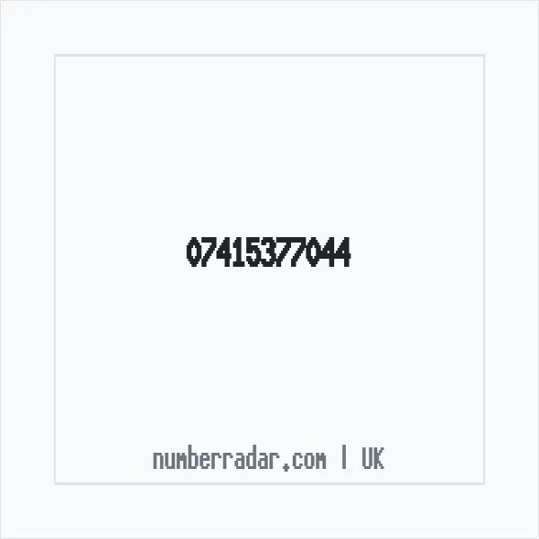 Reverse number check for +44 7415 377044 — who called me?