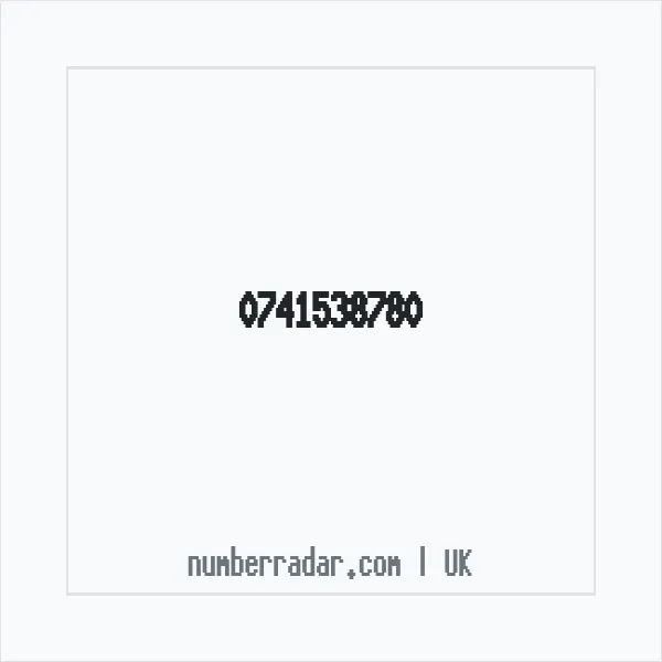 Reverse number check for +44 741538780 — who called me?