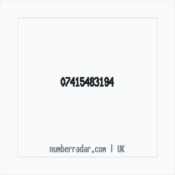 Reverse number check for +44 7415 483194 — who called me?