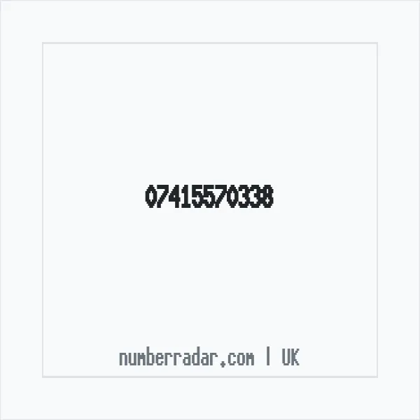 Reverse number check for +44 7415 570338 — who called me?
