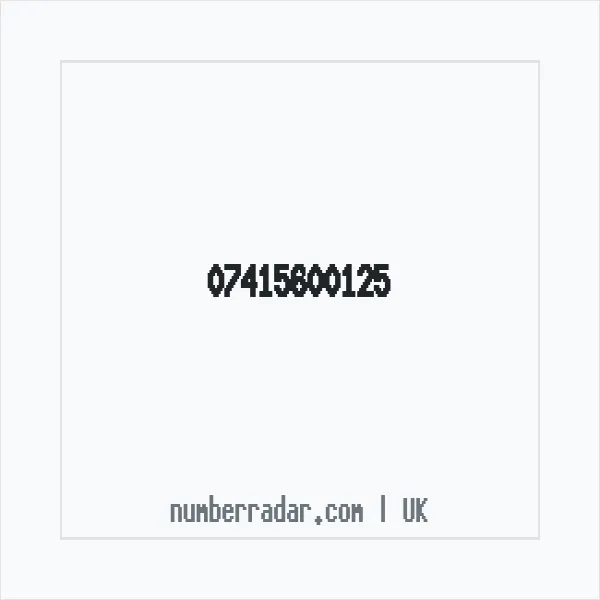 Reverse number check for +44 7415 600125 — who called me?
