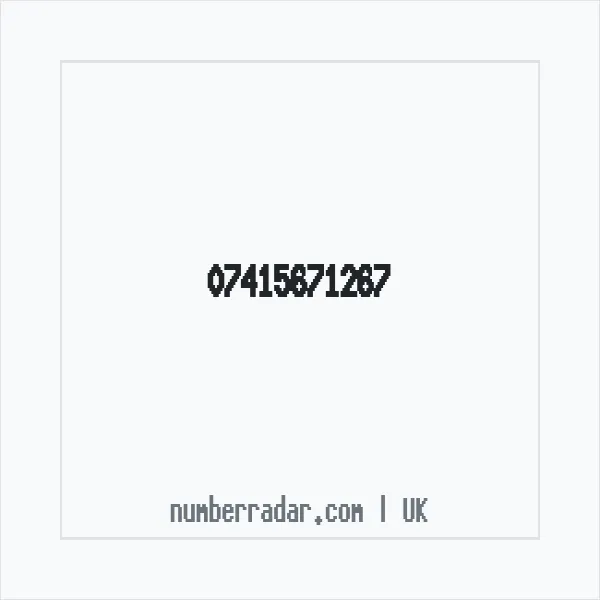 Reverse number check for +44 7415 671267 — who called me?