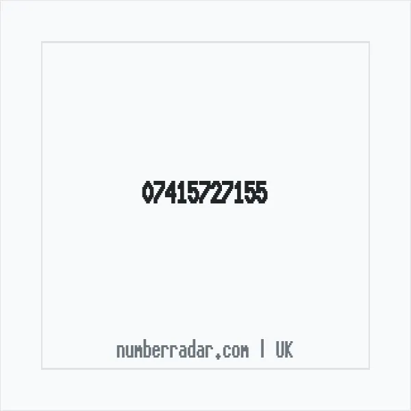 Reverse number check for +44 7415 727155 — who called me?