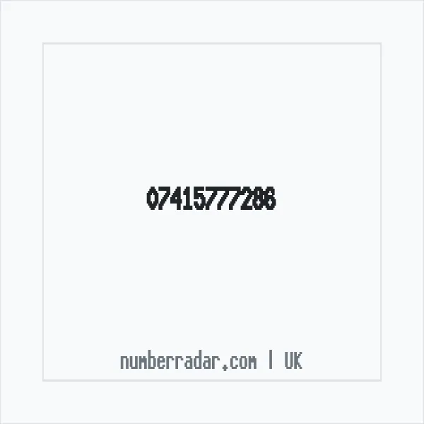 Reverse number check for +44 7415 777286 — who called me?