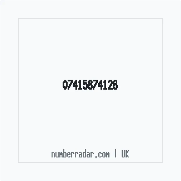 Reverse number check for +44 7415 874126 — who called me?