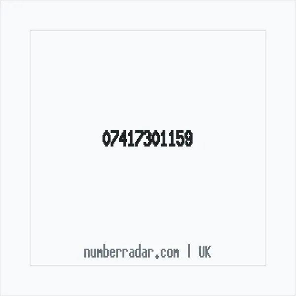 Reverse number check for +44 7417 301159 — who called me?