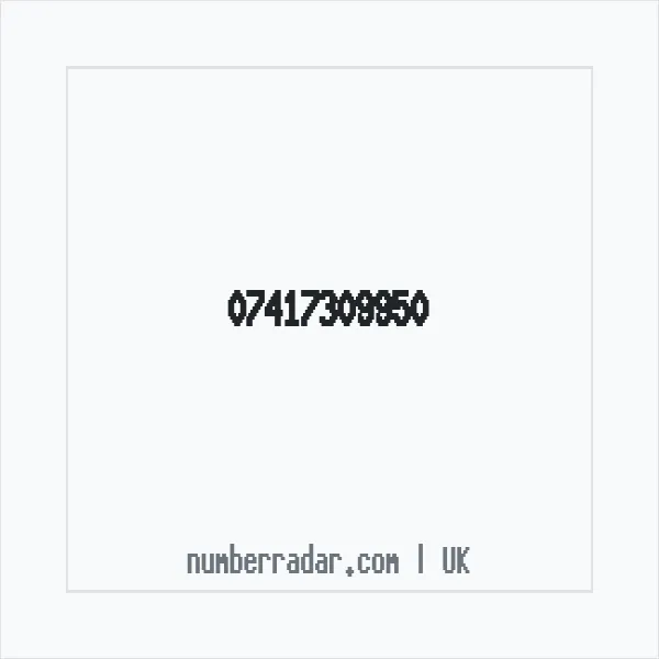 Reverse number check for +44 7417 309950 — who called me?