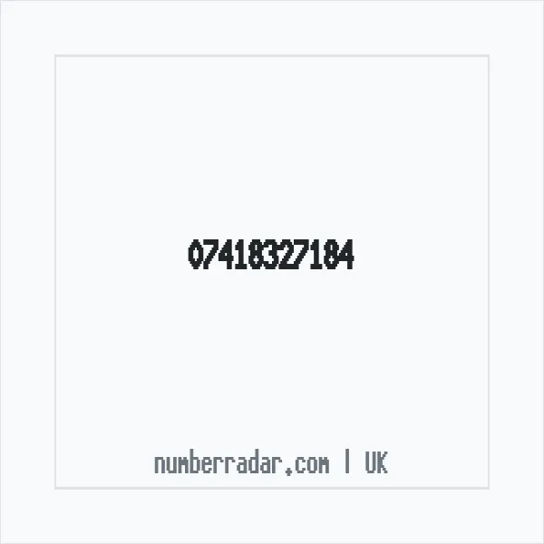 Reverse number check for +44 7418 327184 — who called me?
