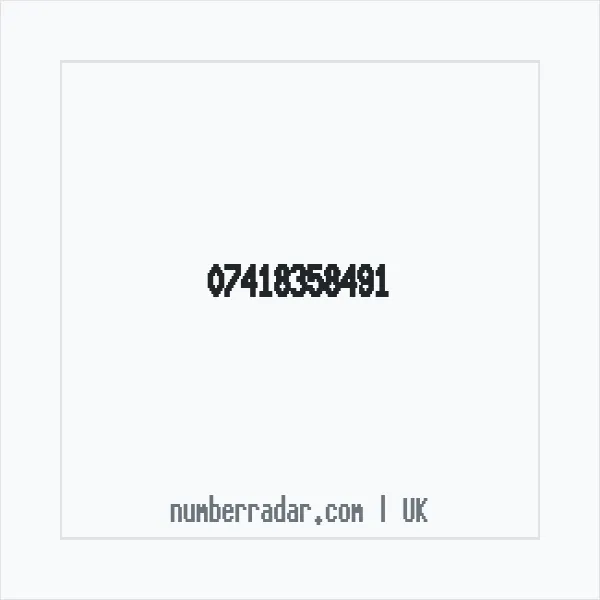 Reverse number check for +44 7418 358491 — who called me?