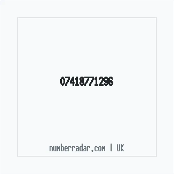 Reverse number check for +44 7418 771296 — who called me?