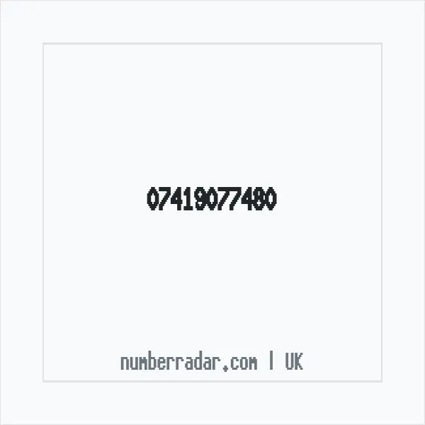 Reverse number check for +44 7419 077480 — who called me?