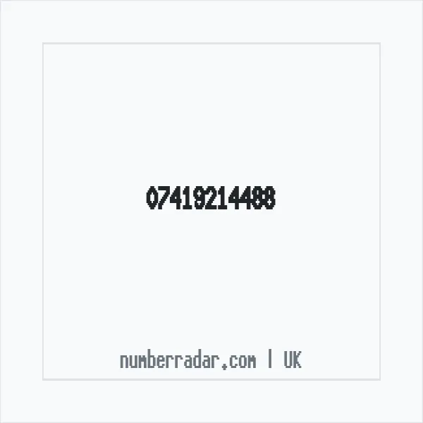 Reverse number check for +44 7419 214488 — who called me?