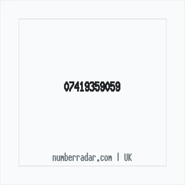 Reverse number check for +44 7419 359059 — who called me?