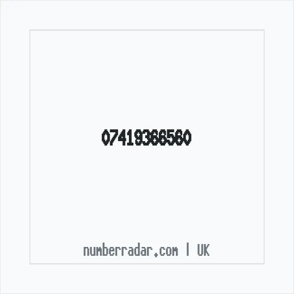 Reverse number check for +44 7419 366560 — who called me?