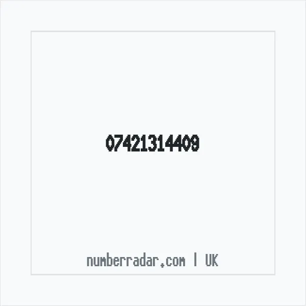Reverse number check for +44 7421 314409 — who called me?