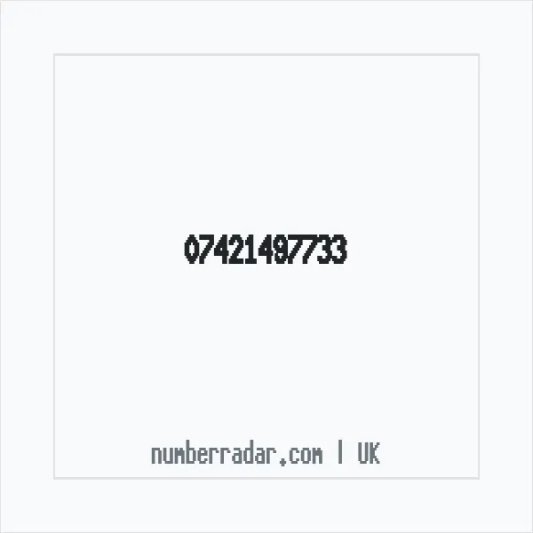 Reverse number check for +44 7421 497733 — who called me?