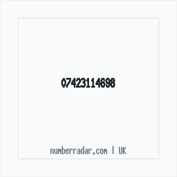 Reverse number check for +44 7423 114698 — who called me?