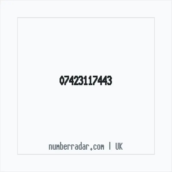 Reverse number check for +44 7423 117443 — who called me?
