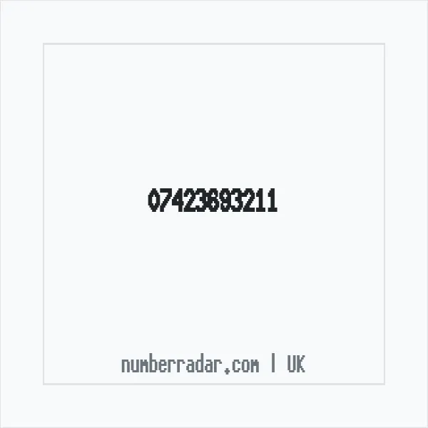 Reverse number check for +44 7423 693211 — who called me?