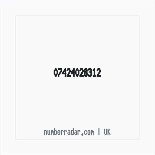 Reverse number check for +44 7424 028312 — who called me?