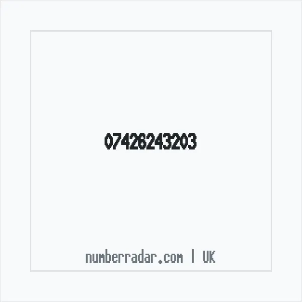 Reverse number check for +44 7426 243203 — who called me?