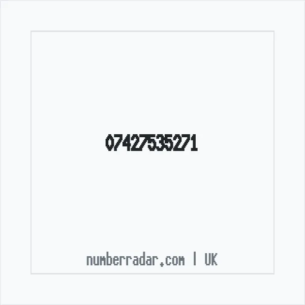 Reverse number check for +44 7427 535271 — who called me?