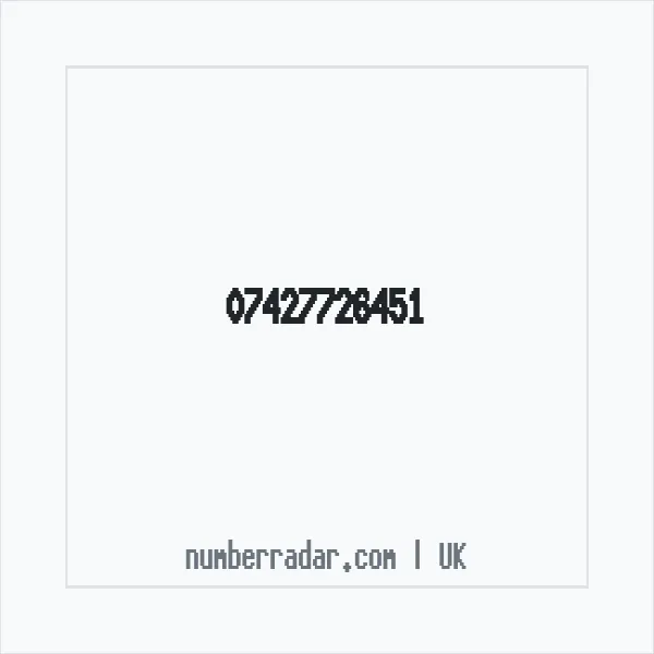 Reverse number check for +44 7427 726451 — who called me?