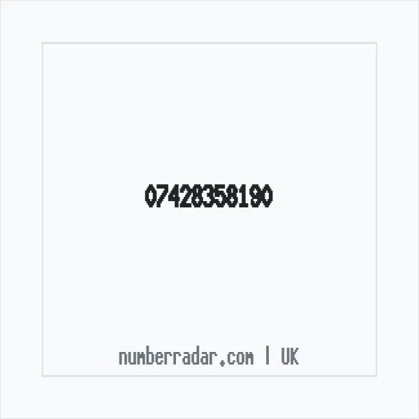 Reverse number check for +44 7428 358190 — who called me?