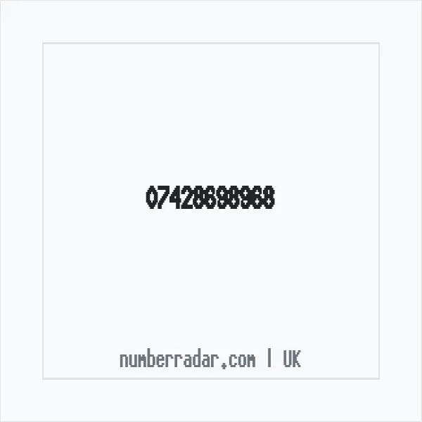 Reverse number check for +44 7428 698968 — who called me?