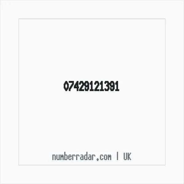 Reverse number check for +44 7429 121391 — who called me?