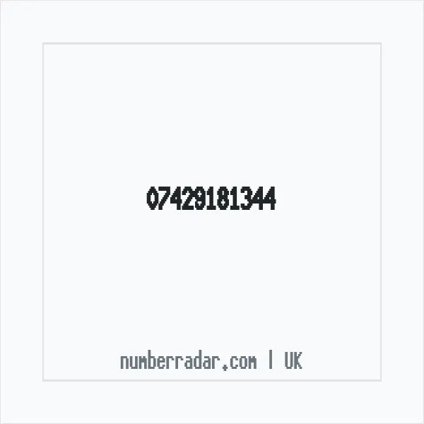 Reverse number check for +44 7429 181344 — who called me?