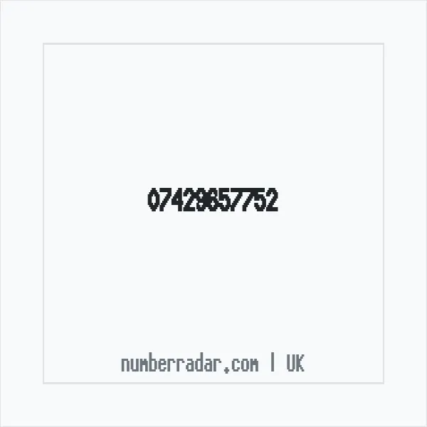 Reverse number check for +44 7429 657752 — who called me?