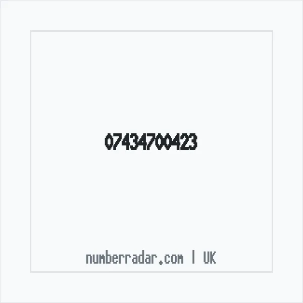 Reverse number check for +44 7434 700423 — who called me?