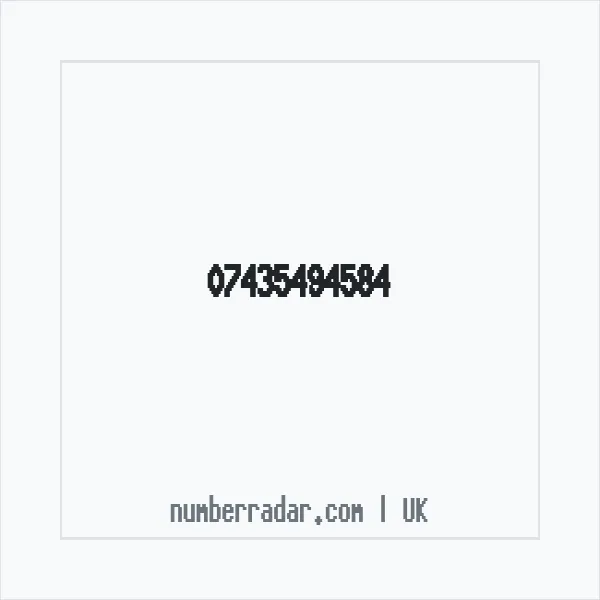Reverse number check for +44 7435 494584 — who called me?
